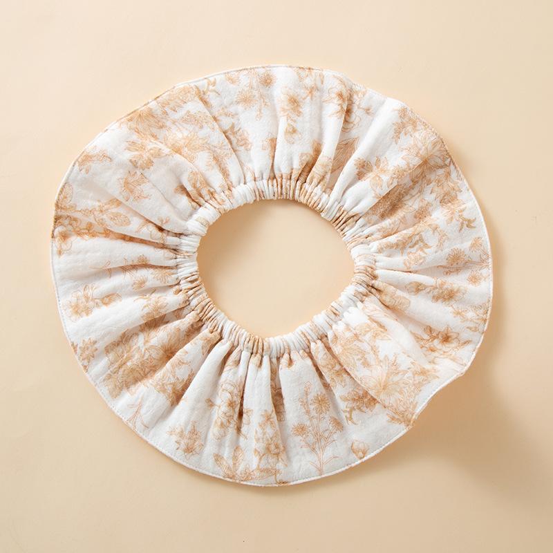 Baby Cotton One-piece Short-sleeved Cotton Yarn Triangular Fart-wrapped Romper Spring and Summer Thin Children's Fart-wrapped with Bib Clothes