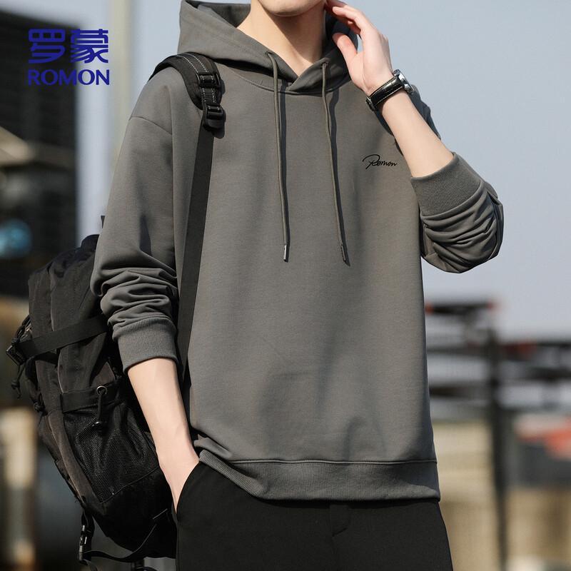 ROMON Men's Casual Hooded Long Sleeve Sweatshirt SD1