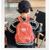 Simple Color Solid Letter Decoration Children Backpack With Pocket Multi