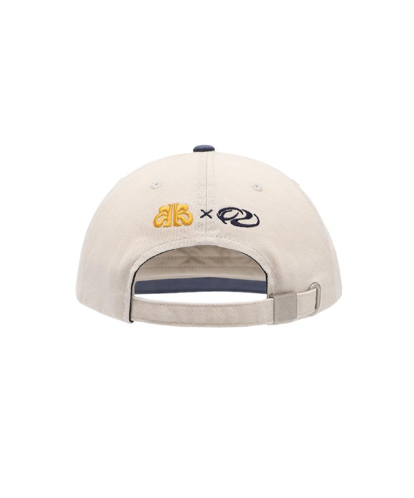 Pimadajiwin Bbi Collabo Applique Camp Cap [Ivory/Navy]