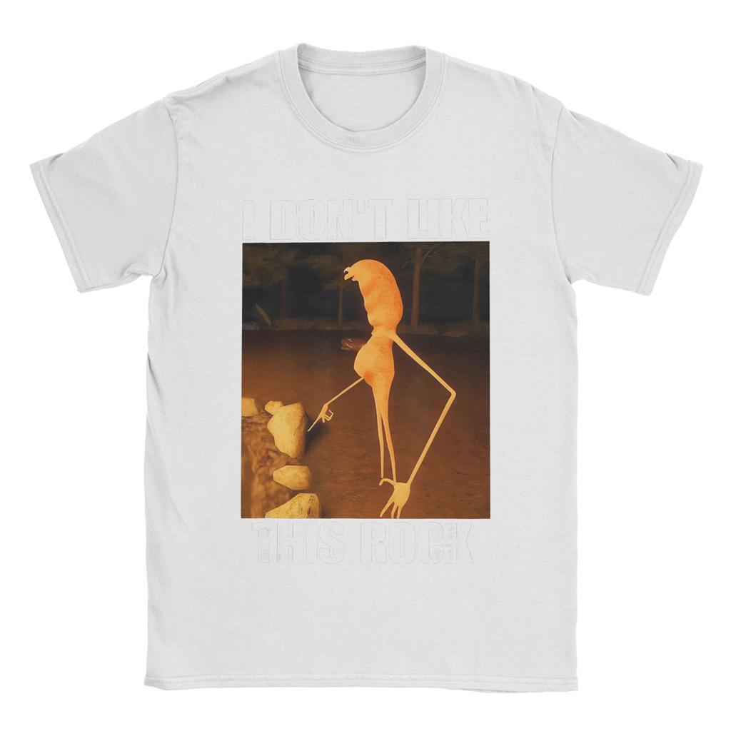 Hommes Femmes Imprimé Graphique Marcus Le Ver Je N'aime Pas Cette Roche T-shirt Coton T-shirts Vêtements