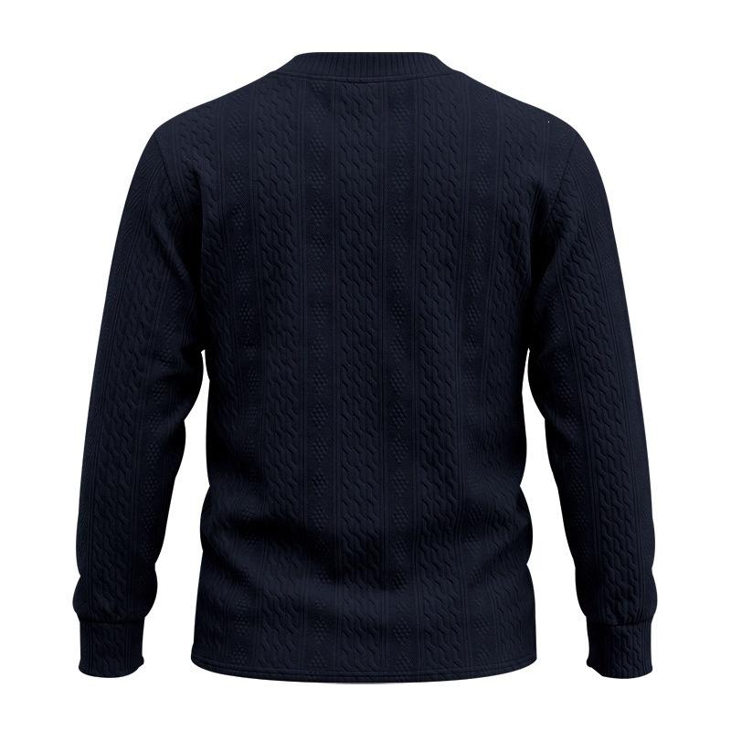 Herren V-Ausschnitt Langarmshirt, Lässiges Oberteil für den Alltag und zum Schichten