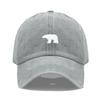 Little Bear Embroidery Baseball Cap For Women Men Fashion Adjustable Soft Washed Cotton Dad Hat Unisex Classic Golf Caps
