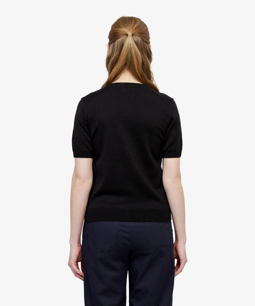LACOSTE Women'S Basic Crew Neck Short Sleeve Sweater Af115E-56G 031