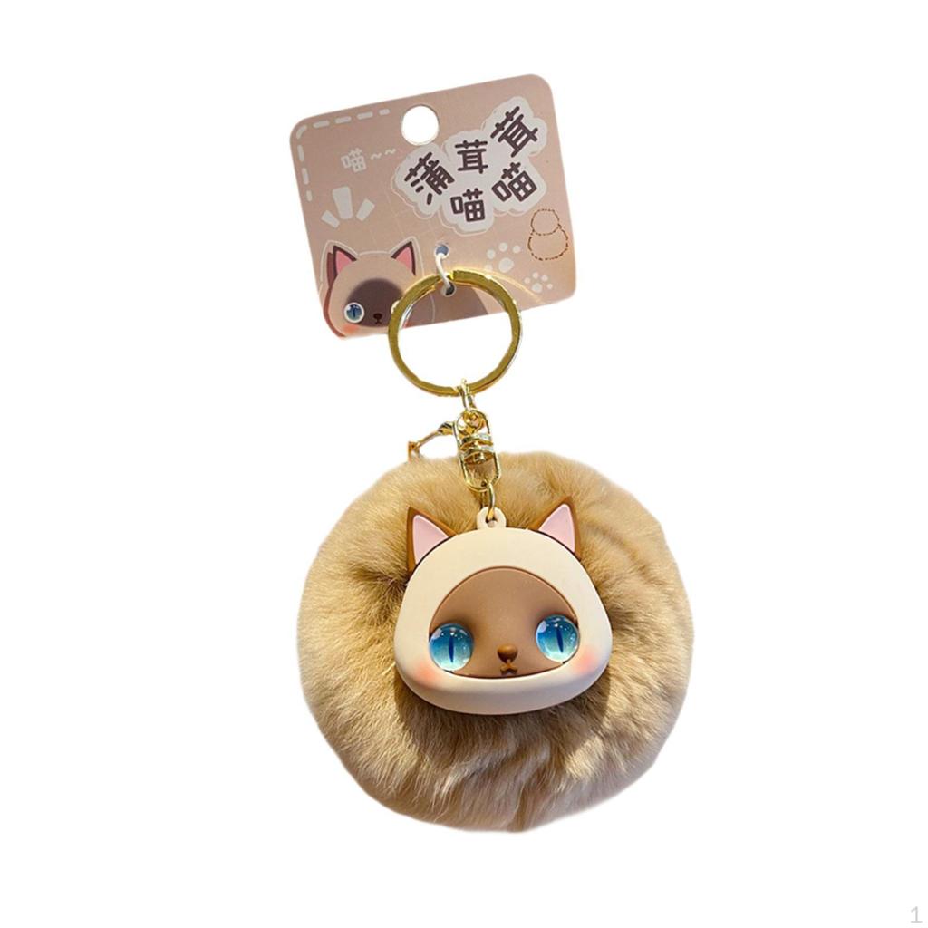 Cat Bag Charm Keychain Doll Accessory for Celebrations