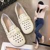 Soft Sole Soft Surface Doudou Shoes New Summer Hole Model Flat Bottom Hollow Shoes Pregnant Women