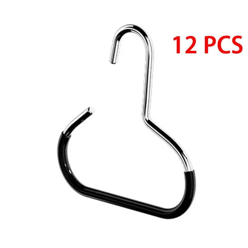 Manganese Steel Round Hook PVC Coated Rund Ring Hat Organizer Multi-Functional Clothes Hook for Baseball Caps Scarfs Belts