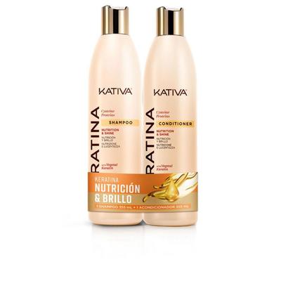 Kit Kativa Keratina: Champú 355ml + Acondicionador 355ml