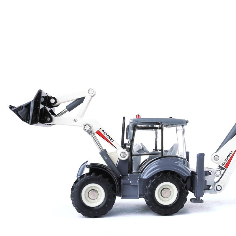 1/50 Loader-Digger Excavator Truck Toy Car  Diecast Metal Engineering Vehicle Model Educational Collection Gift for Children Kid