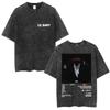 Rapper Lil Baby Wham World Tour Maglietta Lavata Vintage Uomo Donna Moda Casual Maglietta Retrò Hip Hop Magliette Oversize
