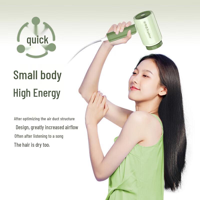 Rongshida RC-230E Foldable Travel Hair Dryer CN plug (adapter included)