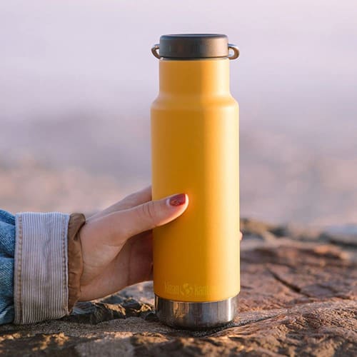 Klean Kanteen Classic Insulated Narrow Drink Bottle, 12oz (350ml), Marigold, 1008483