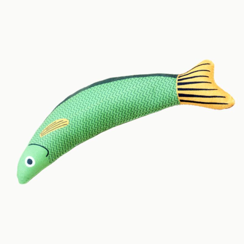 Cat ToysSimulated CatfishMenthol Fish Cat-teasing Mackerel FishTeething Durable Cat Toys Self-entertaining and Boring Pets