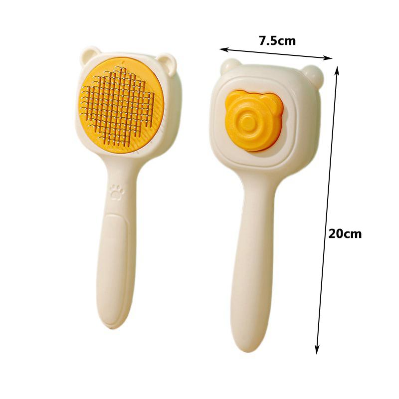 New Cat Needle Comb Bear Ear Pet Comb Hair Removal and Knot Comb Fashion Dog Cleaning Beauty Cat Comb Pet Supplies