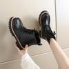 Women’s Winter Boots Casual Short Motorcycle Boots Street Style Black Warm Ankle Boots Plus Size