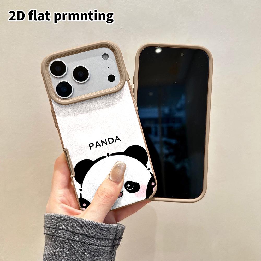 Phone Case: 2D Flat Lambskin Suitable for iPhone 18 17 16 15 14 13 Pro Film Protective Case, Bottom Peeking Out, Christmas and Halloween Gift