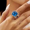 Anillos de Dedo Retro Góticos Coloridos Ojo Maligno Para Mujeres Hombres Moda Creativa Garra Ojo de Demonio Anillo de Halloween Joyería Estética para Fiesta