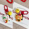 Dessin Animé Mignon Noël Mode Kawaii Pendentif Père Noël Accessoires Décoration Sac à Dos Polyvalents Cadeaux