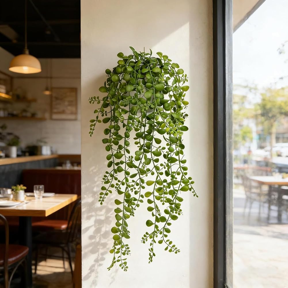Villa Como Artificial Greenery - Wall-Mounted Potted Plant, Succulent, Hanging Pot, Wisteria,