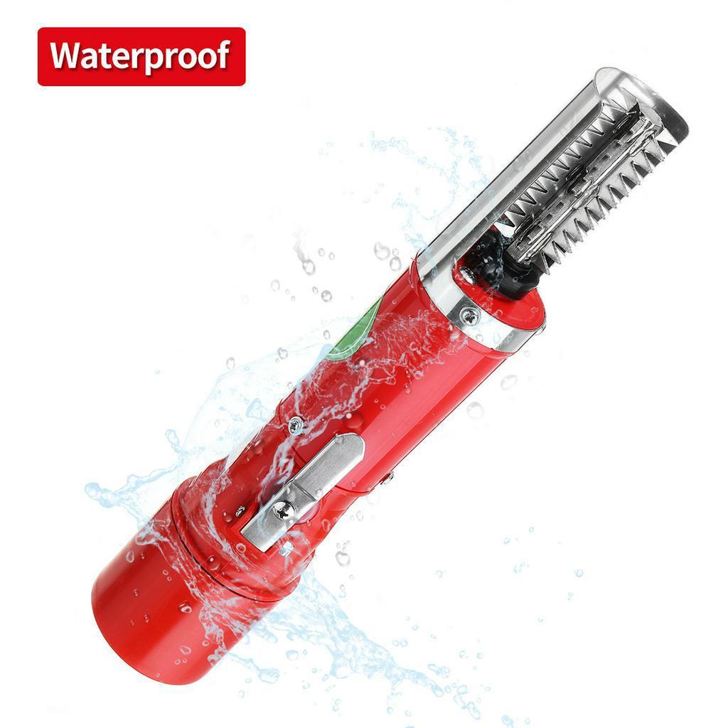 196W 27.6* 5.5*5cm Fishing Scalers Clean Fish Remover Cleaner Descaler Scraper Seafood Tool Charging Portable Electric Fish Scaler