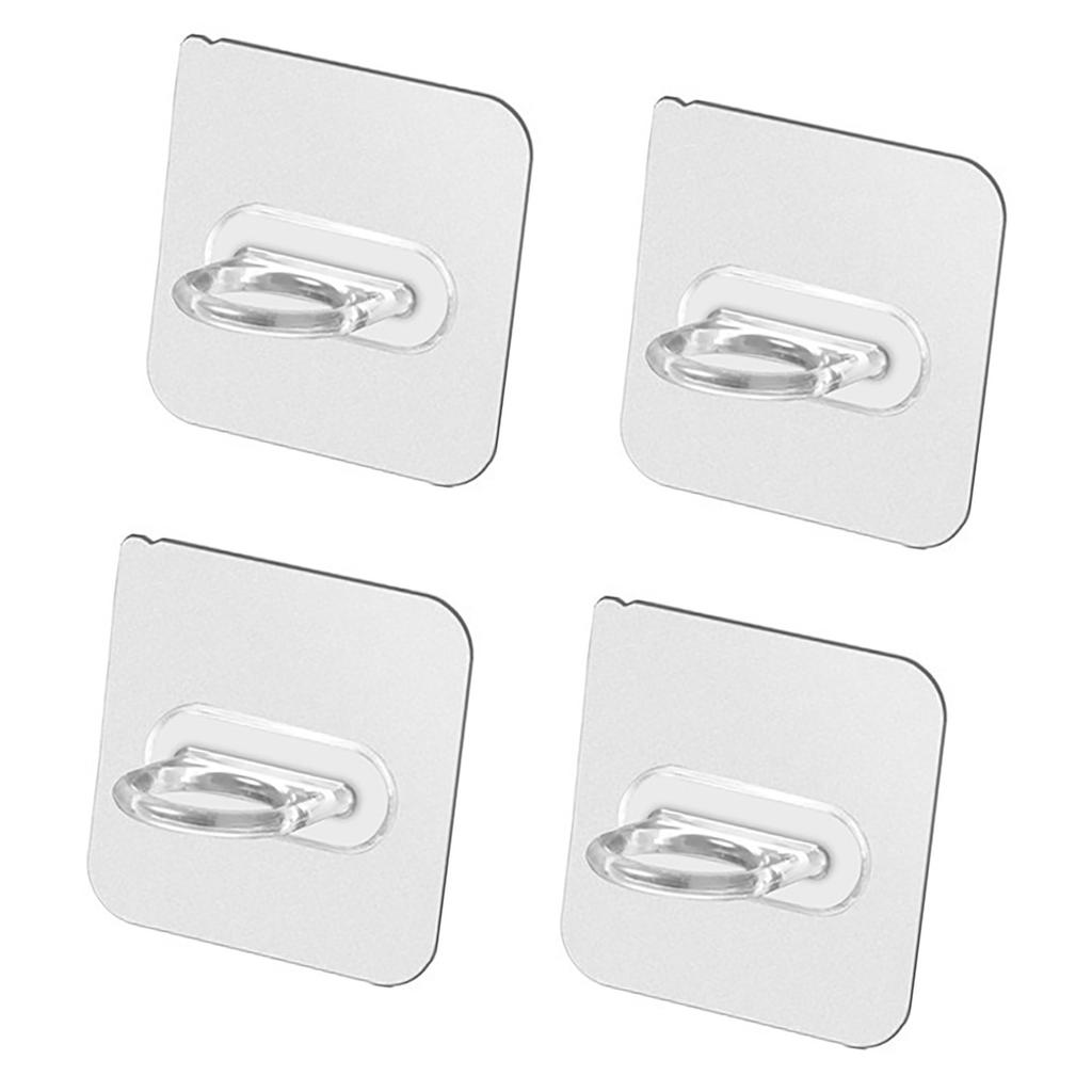 4 Pcs Spray Bottle Holder Space Saving Wall Mounted Adhesive Bottle Hook Shower Curtain Rod Holder