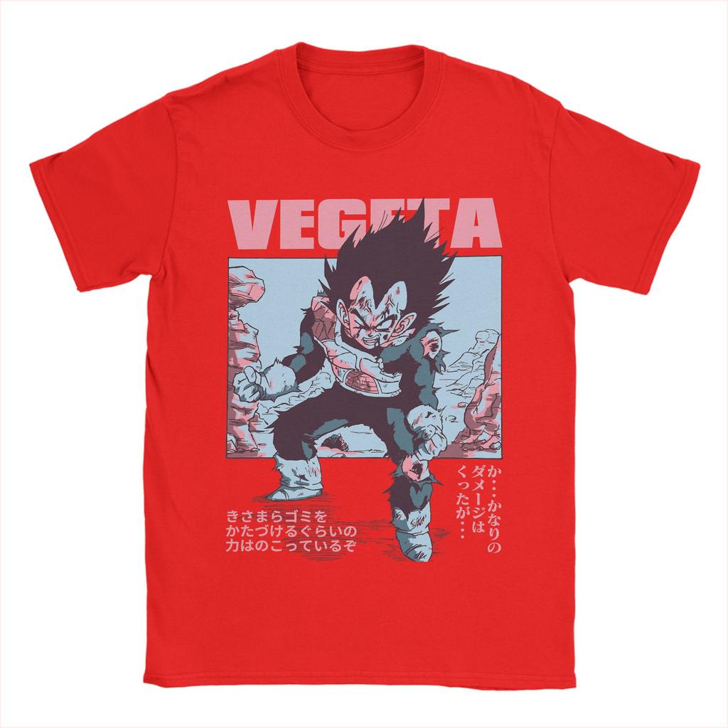Distressed Saiyan Battle Hardened DDragon Ball Z Vetega T Shirts for Unisex Pure Cotton TShirts Tee Shirt Short Sleeve Plus Size
