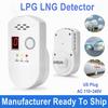 Digital Display Gas Detection System Temperature Humidity Sensors Plugs & Play Gas Alarm  Kitchen