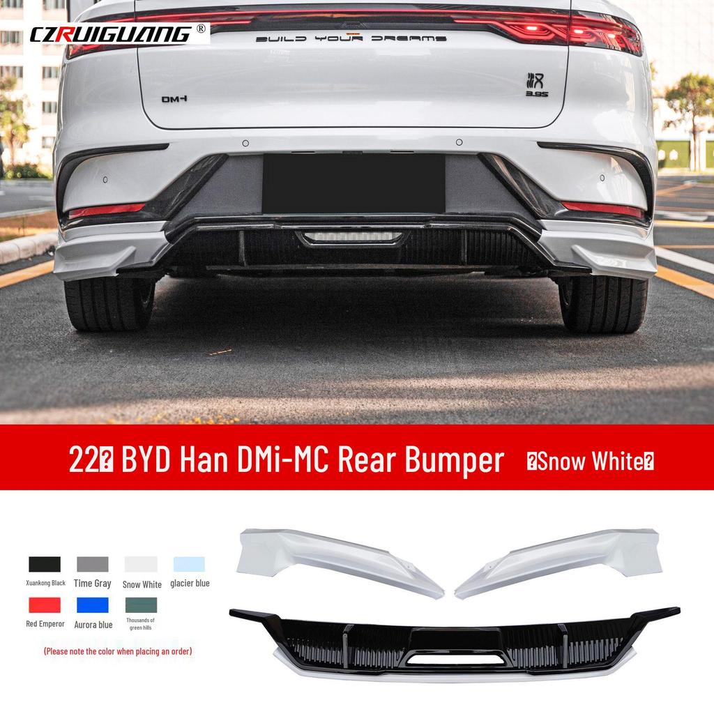 Compatible with BYD Han DMMI: MC Sports Body Kit - Includes Front Splitter & Lip, Rear Lip, Rear & Top Spoiler, Side Skirts.