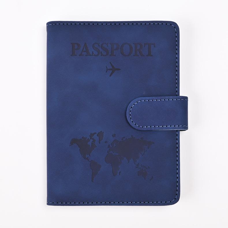 2024 Anti-Magnetic RFID Color-Changing PU Passport & Ticket Holder Wallet