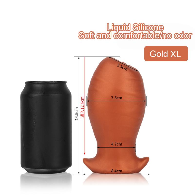 Anal Egg Plug Liquid Silicone Butt Plug Adult Sex Toys for Women Men Gay Dildo Anal Expander Prostate Massage Anal Plug