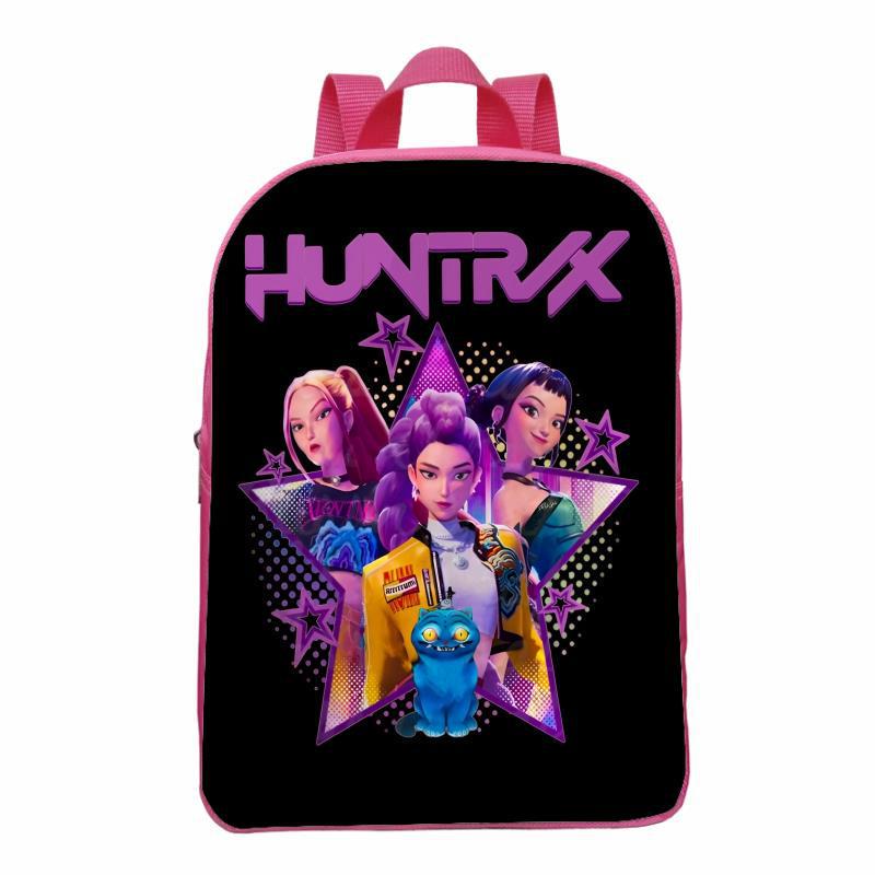 Huntrix Kpop Demon Hunter Meisjesgroep Roze Kinder Mini Rugzak voor Kleuterschool, Ouder-Kind Tas