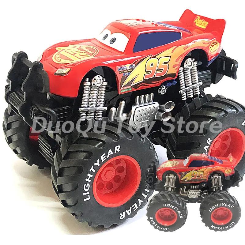 Pixar Cars 3 Big Wheel Lightning McQueen Black Storm Jackson Cruz Mater Offroad Inertia Diecast Alloy Cars Toy Kids Gift