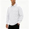 Men's Casual Long Sleeve Pullover with Chest Pocket for Spring Fall Everyday Wear