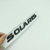 1PC 3D Metal SOLARIS Letters Logo Badge Sticker Car Rear Trunk Emblem Decal for All Cars