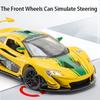 1:22 P1 GTR Model Toy Diecast Alloy Cars Doors Opened Front Wheel Steering Sound Light Pull Back Sports Car Kid Birthday Present