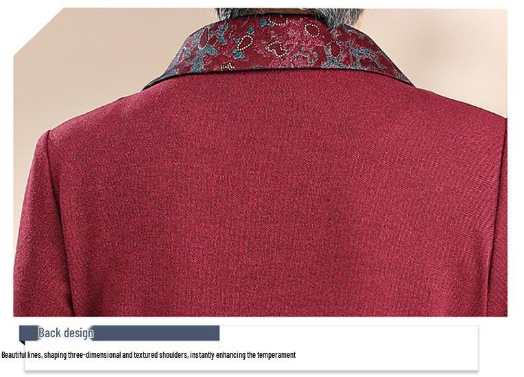 Elegant Spring & Autumn Shirt for Mother-in-law - Stylish Outfit for Middle-Aged & Elderly Women