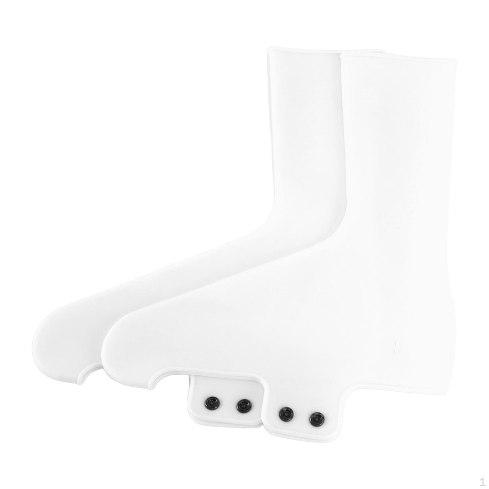 Shoe Covers, Waterproof, Windproof, NonSlip Covers for Women And Men, , Mountain Biking White S