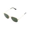 Ray-Ban Full Frame Round Polarized Sunglasses Unisex Gold Edge Dark Green Lenses 51mm