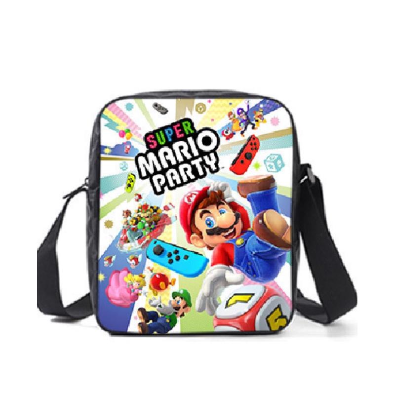 New Arrival Mario Cartoon Backpack For Elementary And Middle School Students Lunch Bag And Pencil Case Included