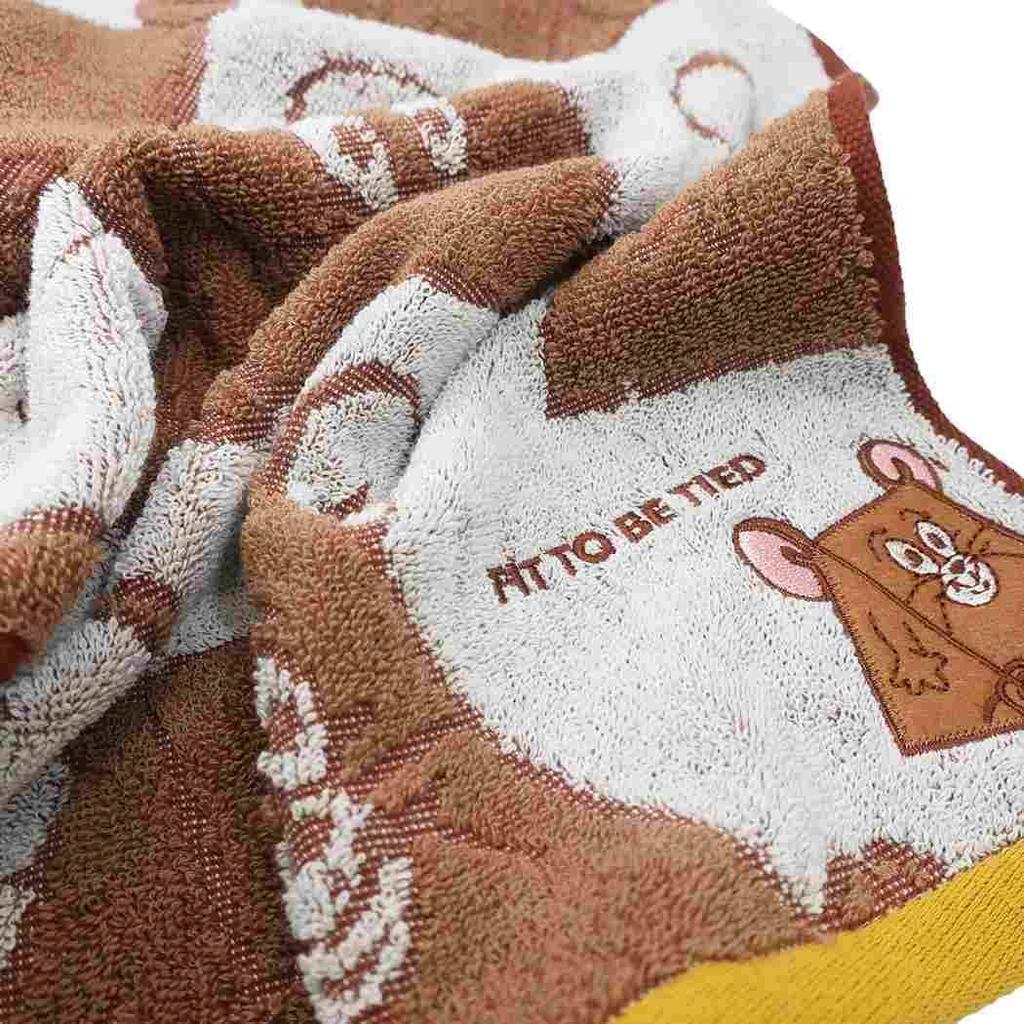 Marushin Tom and Jerry Face Gokkun Jerry Antibacterial and Available In 2 4105001100 Towel, Embroidered, Deodorizing, Cotton, Sizes,