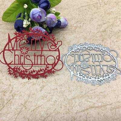 Buon Natale Metallo Fustelle Fai da te Muore Stencil per Scrapbooking Francobolli Stampo per goffratura Creazione di carte di carta