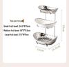 Elegant Multi-Layer Ceramic Fruit Bowl with Electroplating - High-Value Dried Fruit Storage Rack