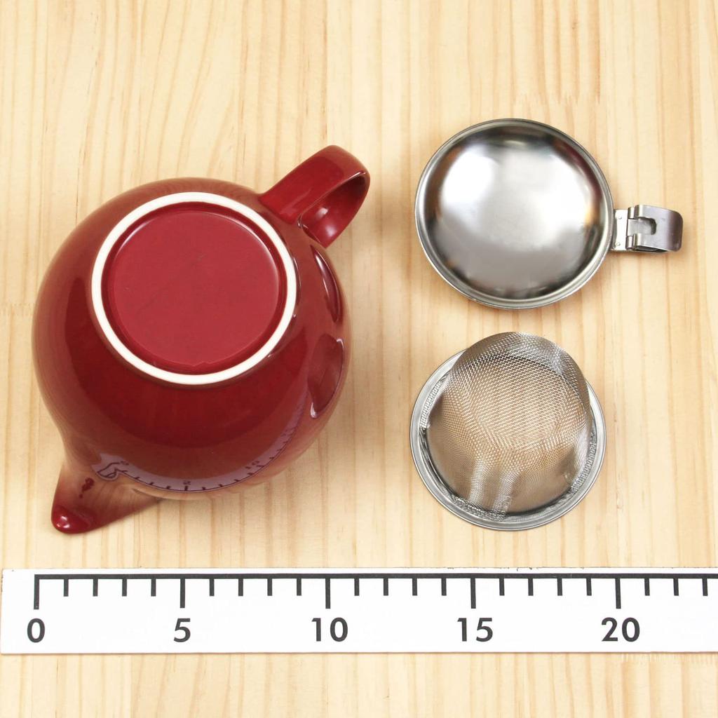 ZERO JAPAN Universal Teapot, Burgundy, 450cc, BBN-02 BUG
