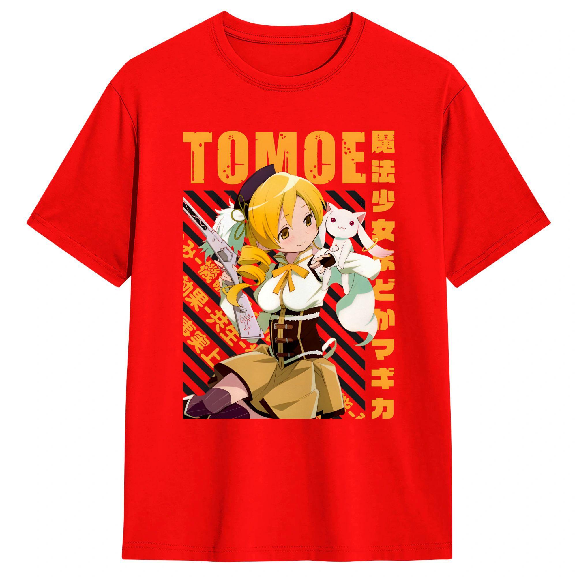 

Mahou Shoujo Magi Madoka Magica Cotton TShirt For Unisex Summer YK Fun T Shirts Leisure Tee Shirt Oversized Wholesale Tops S