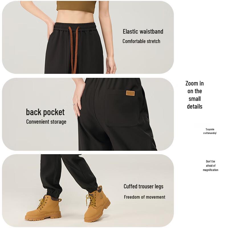 Women's High-Waisted Loose Fit Water-Repellent Cargo Jogger Pants