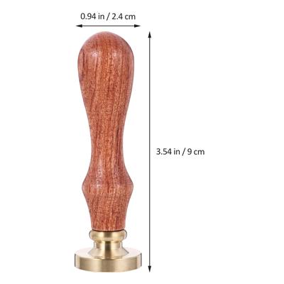 1Pcs Eye Shadow Stamper Premium Copper Head Detachable Handle Natural Wood Pressing Tool Delicate Makeup Press Seal Pattern