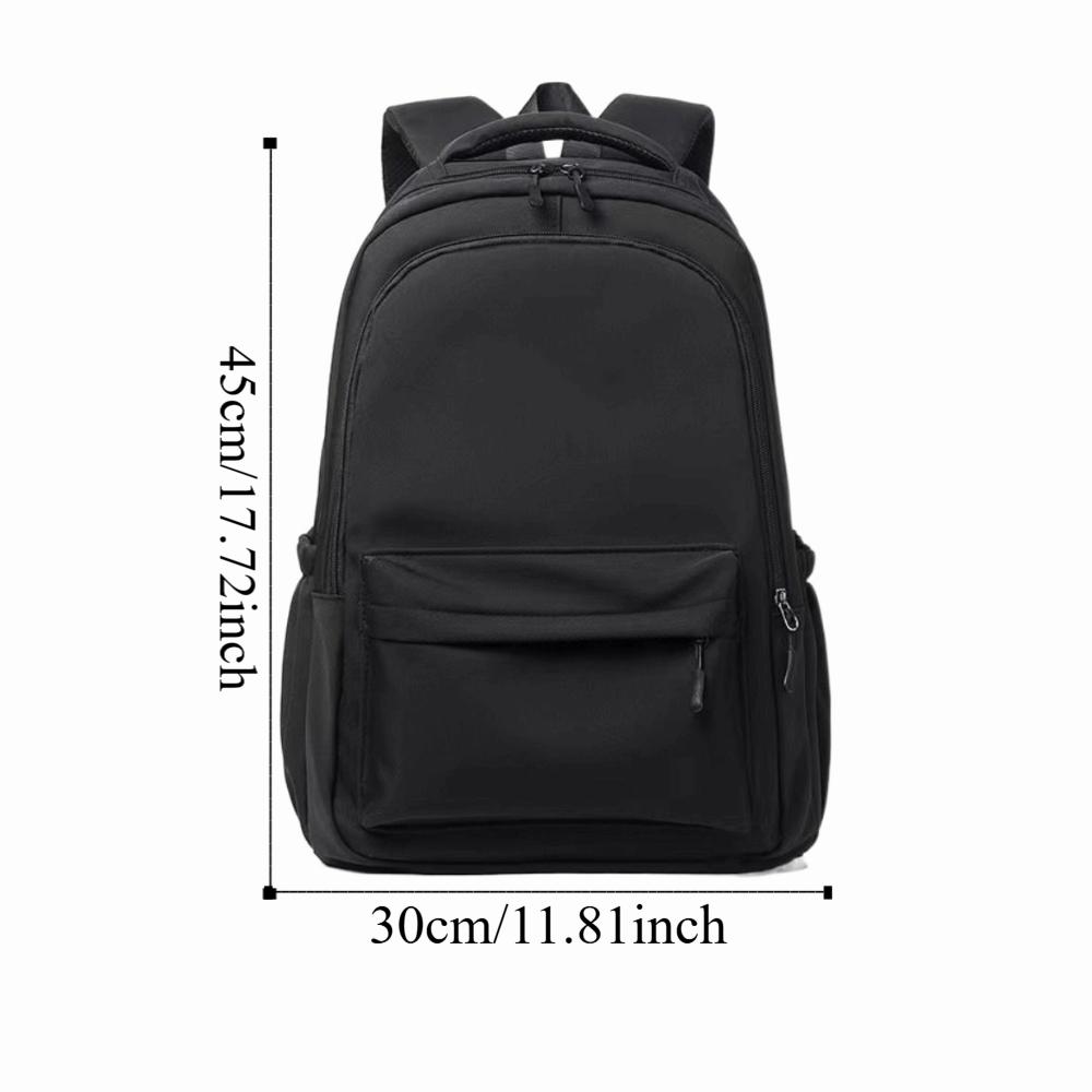 Solid Color Students School Bag Nylon Teenagers Shoulder Bag Fashion Preppy Style Backpack  School