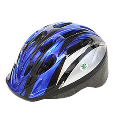 PALMY Kinderhelm Breite SG Standard Silber/Blau (M26) 52-56cm Innen 14.5cm