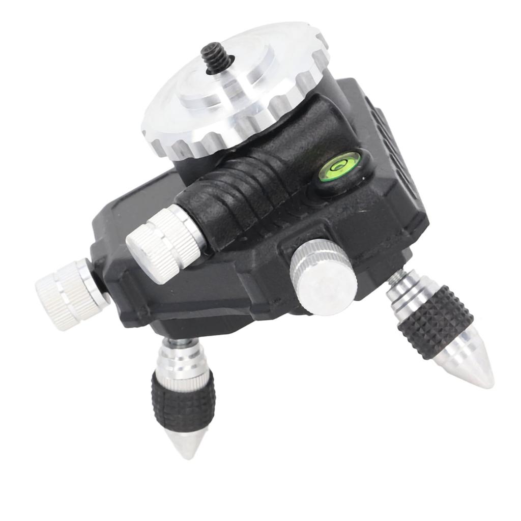 Level Adjustment Base 360 Degrees  Rotatable Fine Tuning Adapter for Laser Leveling Tripod Connector