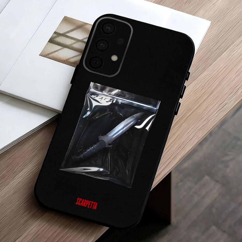 TV-Serie Scarpetta Handyhülle Für Samsung Galaxy A73,A72,A71,A70,A53,A52,A51,Weiche Silikon-Schwarze Hülle